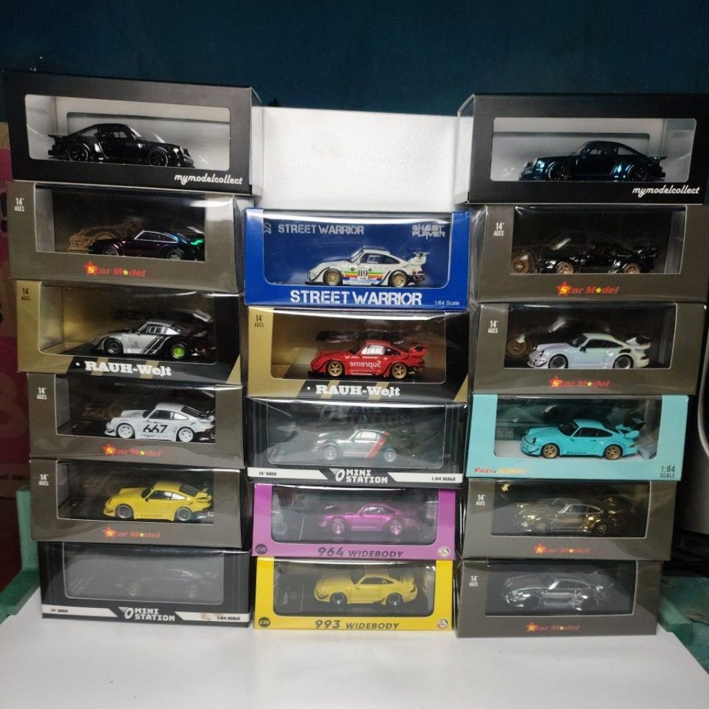 STAR MODEL PAKET 17PCS PORSCHE RWB