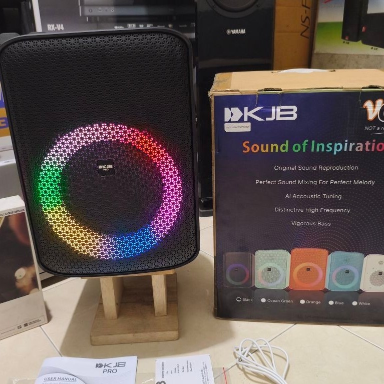 KJB Voiz AV308 Party Box Speaker Clarity Sound Responsive Bass
