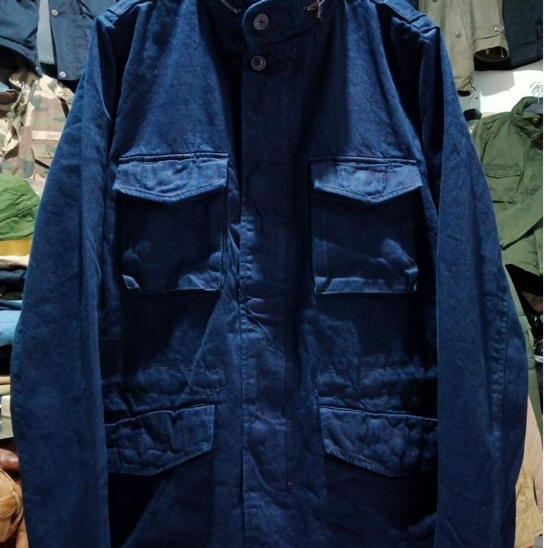 GAP Tag Cut Canvas DENIM BLANKET Pooring Parka Military Style Jacket