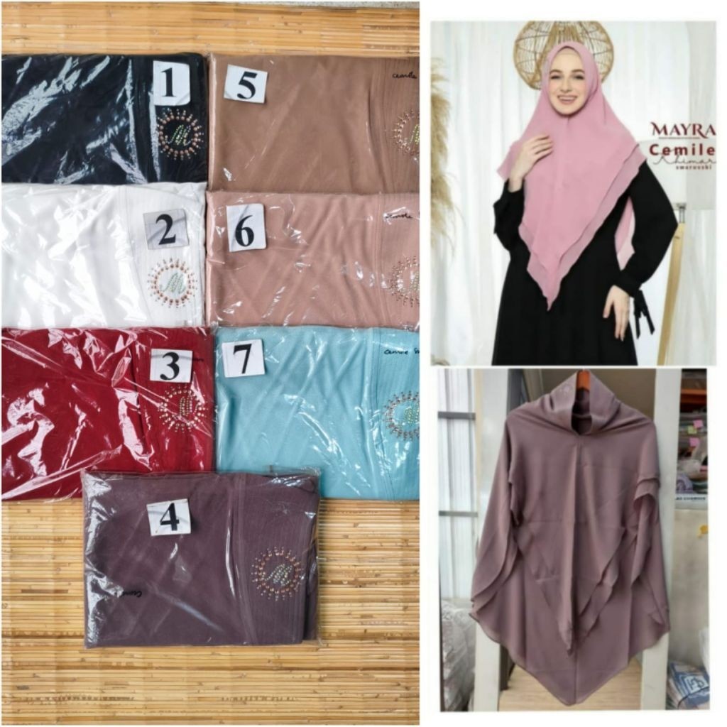 DMC | CEMILE Khimar / HIJAB SYAR'I SWAROVSKI by Mayra