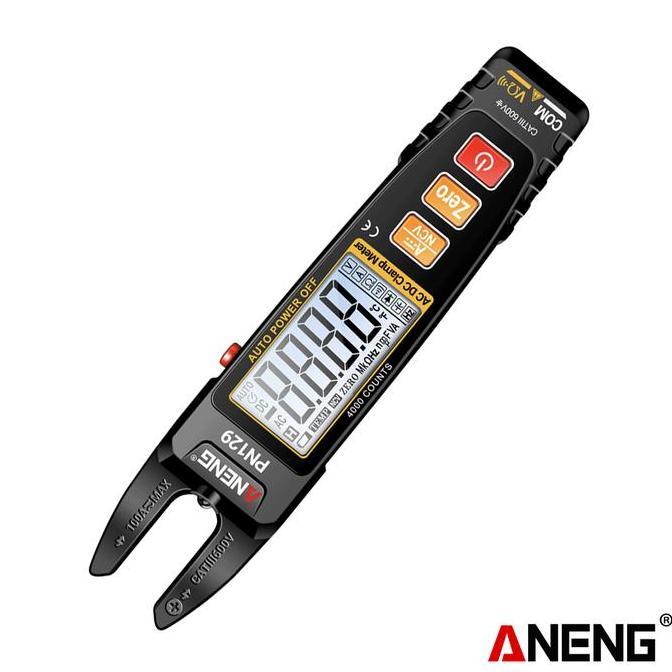 Aneng PN129 Clamp Meter U-shaped Smart 4000 Counts Multimeter AC/DC 600V Voltage Current Resist