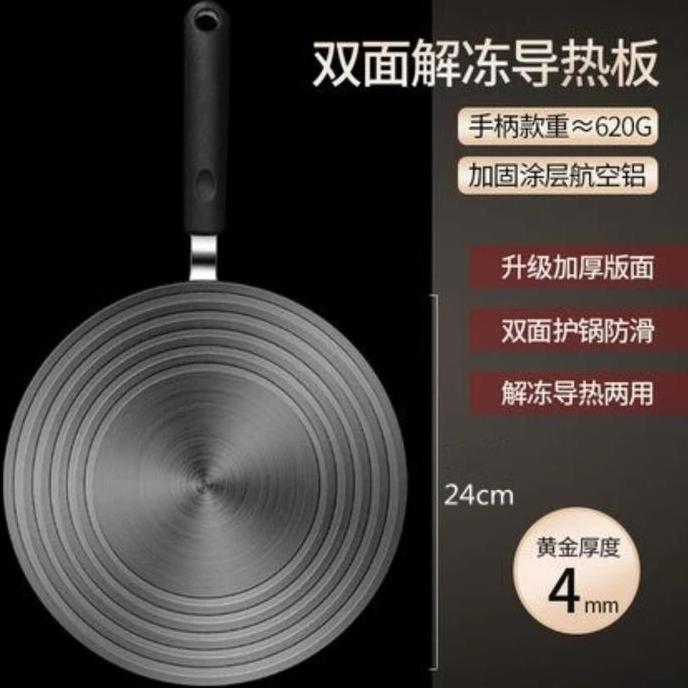 HARGA DISC - Plat Tatakan Kompor Alas Panci Handle Anti Gosong Plat Konduksi 24cm