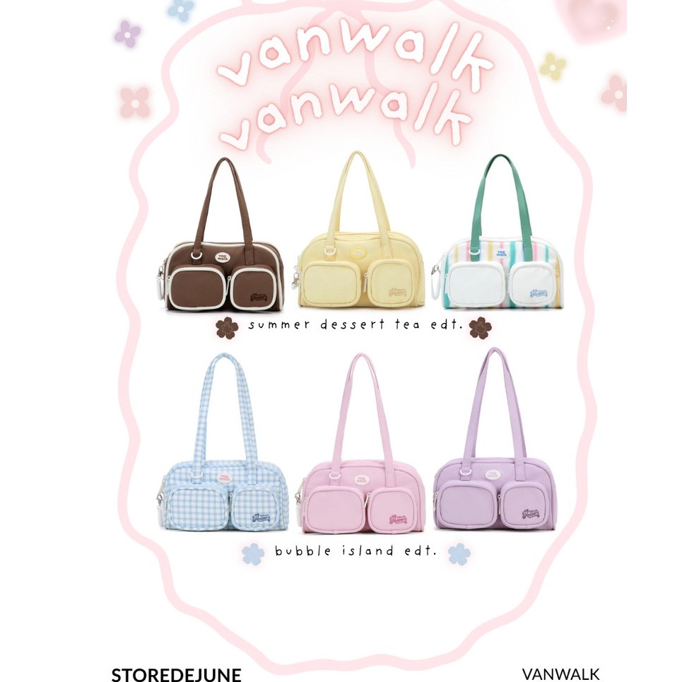 VANWALK Bubble Island Summer Dessert Tea Edition - tas original 100% authentic shoulder bag antungan
