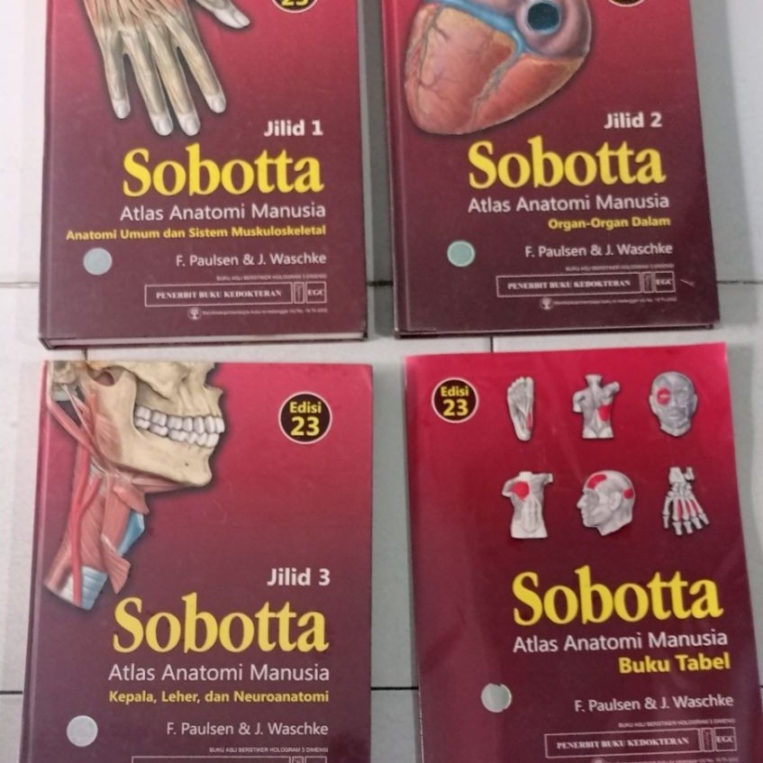 Preloved Satu Set Sobotta  Atlas Anatomi Manusia Edisi 23