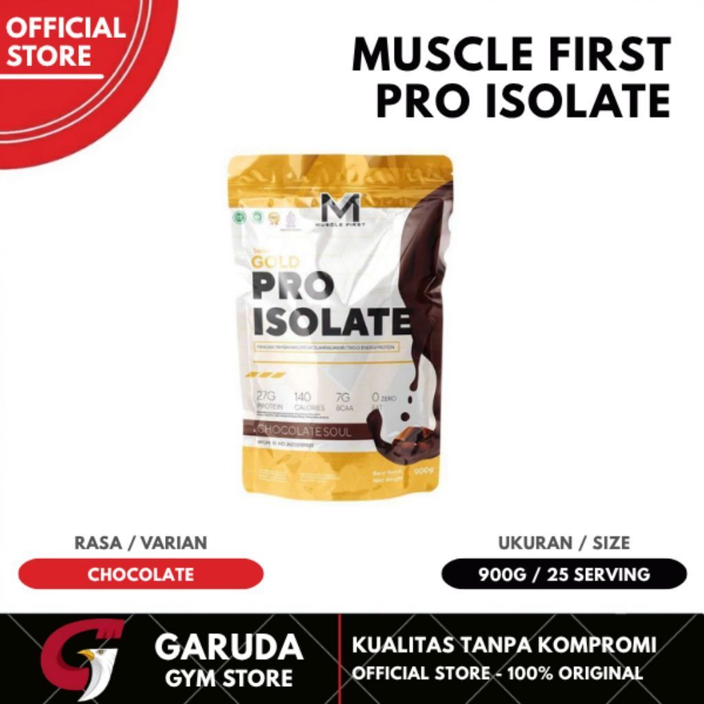 Muscle First Pro isolate 2 Lbs Whey isolate BPOM HALAL Original