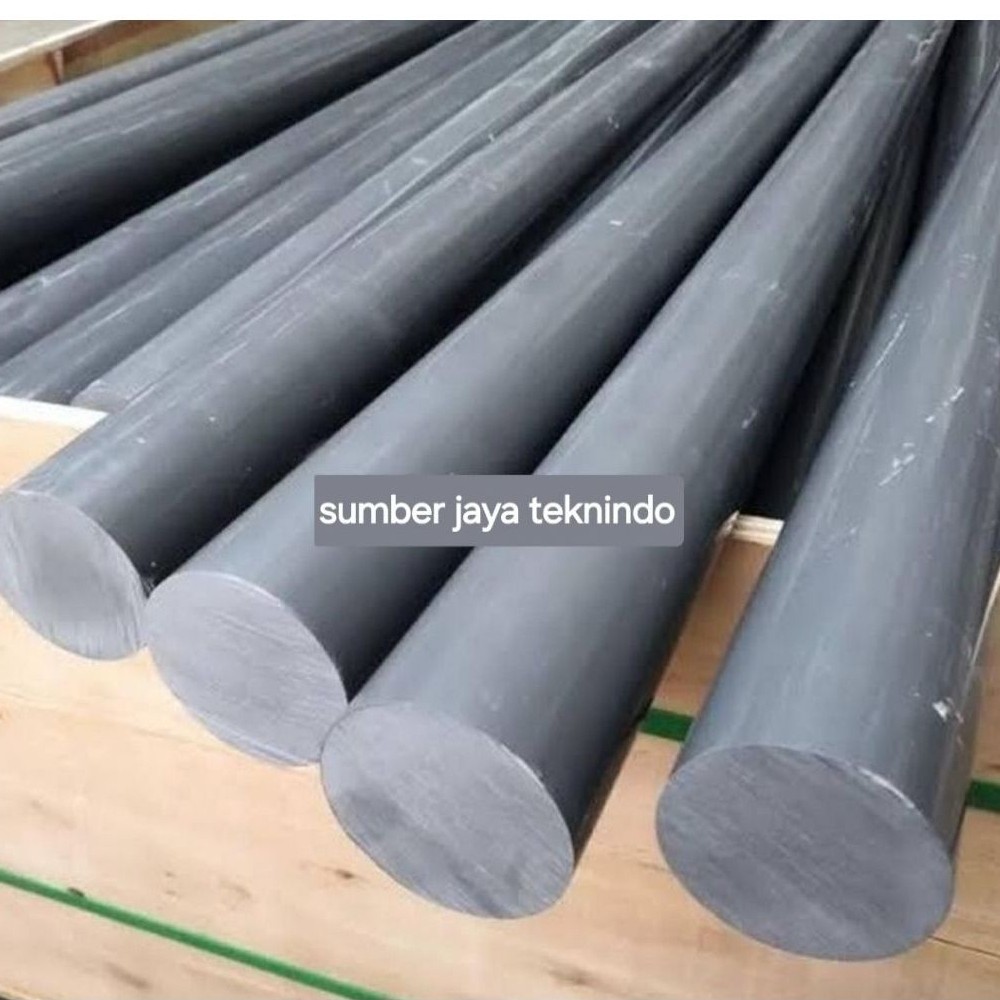 pvc rod batangan 65mm x 100cm/pvc grey batangan