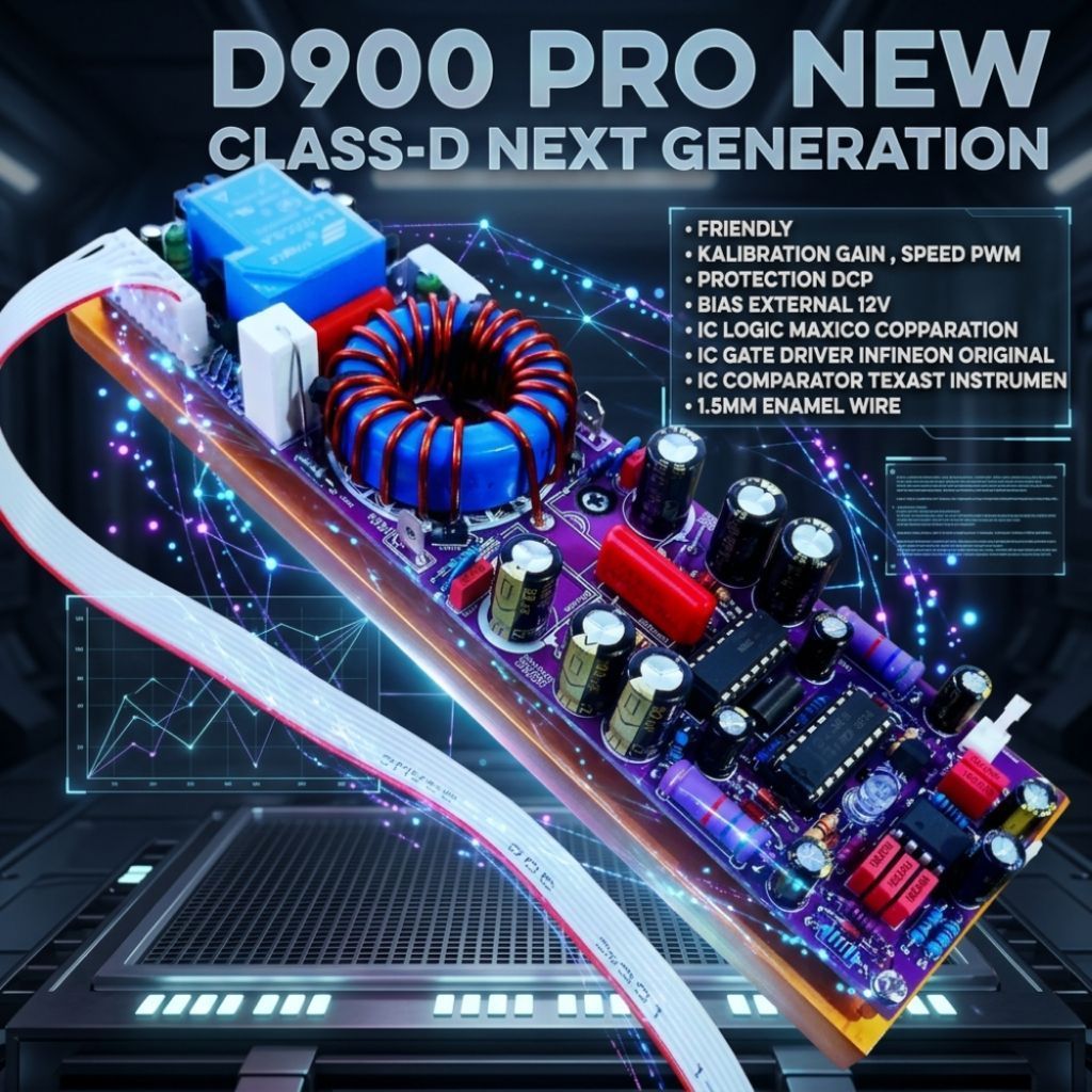Driver Amp D900 PRO NEW | Amplifier Class D | High Quality | High Efisiensi | ClassD Next Generation