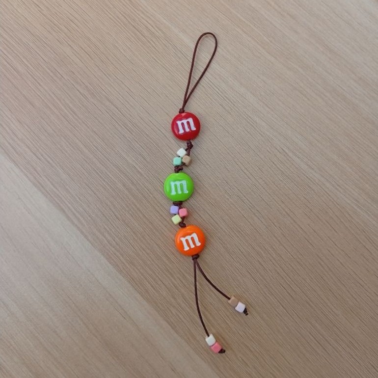 strap phone MnM - gantungan hp MnM - keychain permen aesthetic