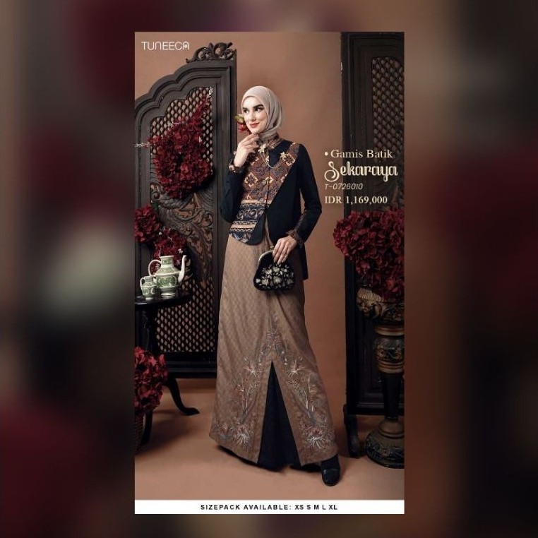TUNEECA Gamis Batik Sekaraya T-0726010