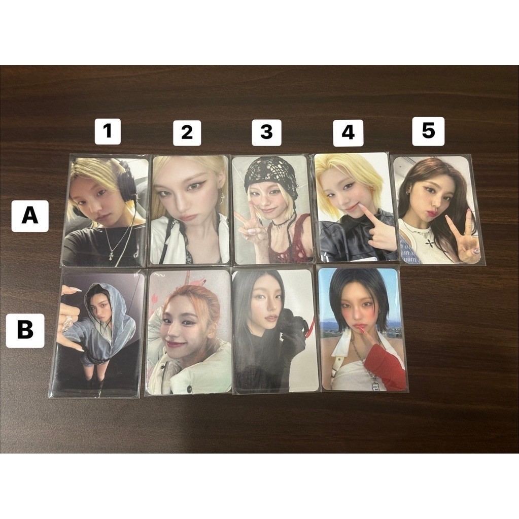 wts photocard pc official yeji itzy
