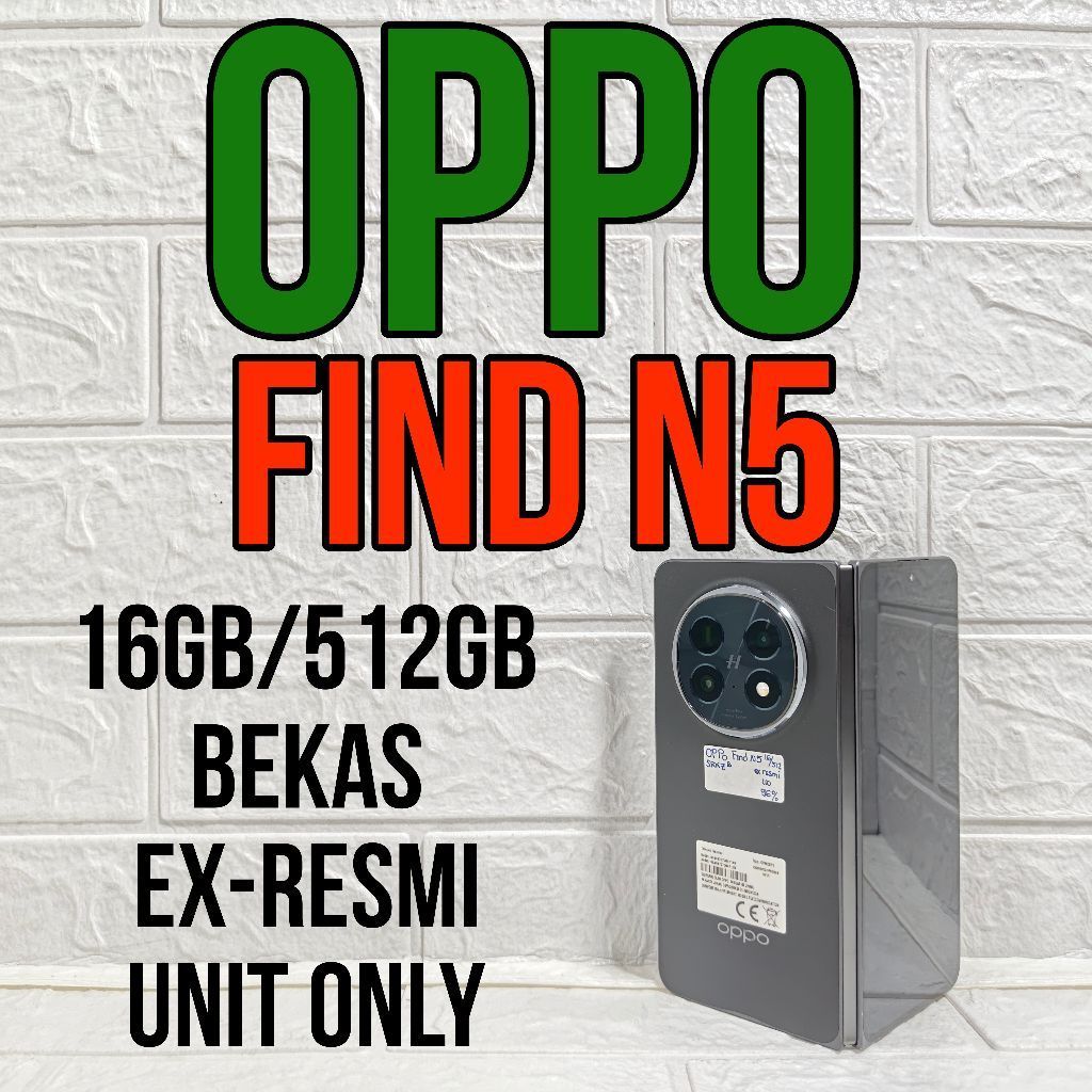 Oppo Find N5 Fold 5G 16GB/512GB Bekas Ex-Resmi Murah