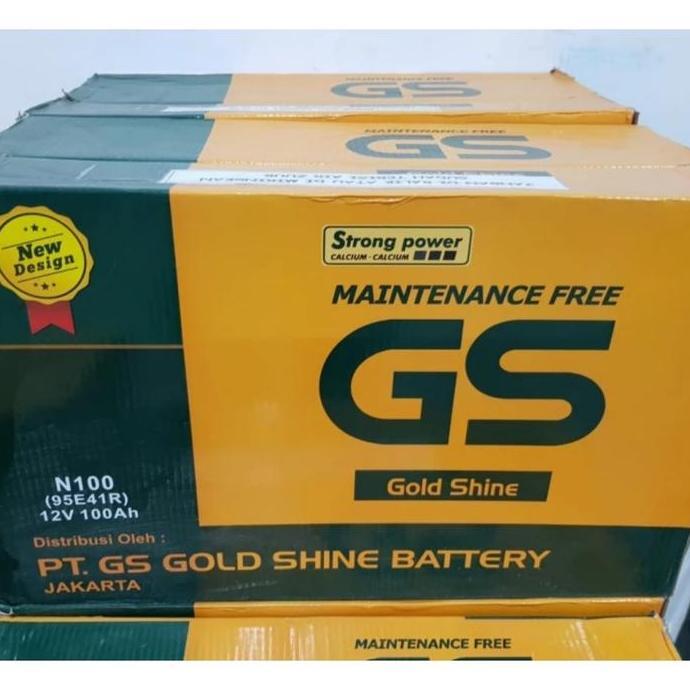 N100 95E41R GS MF GOLD SHINE 12V 100AH AKI KERING 100AH