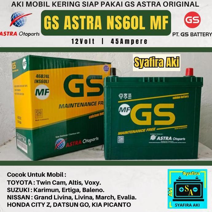 AKI MOBIL/ACCU MOBIL GS ASTRA MF NS60/NS60L/NS60LS AKI KERING