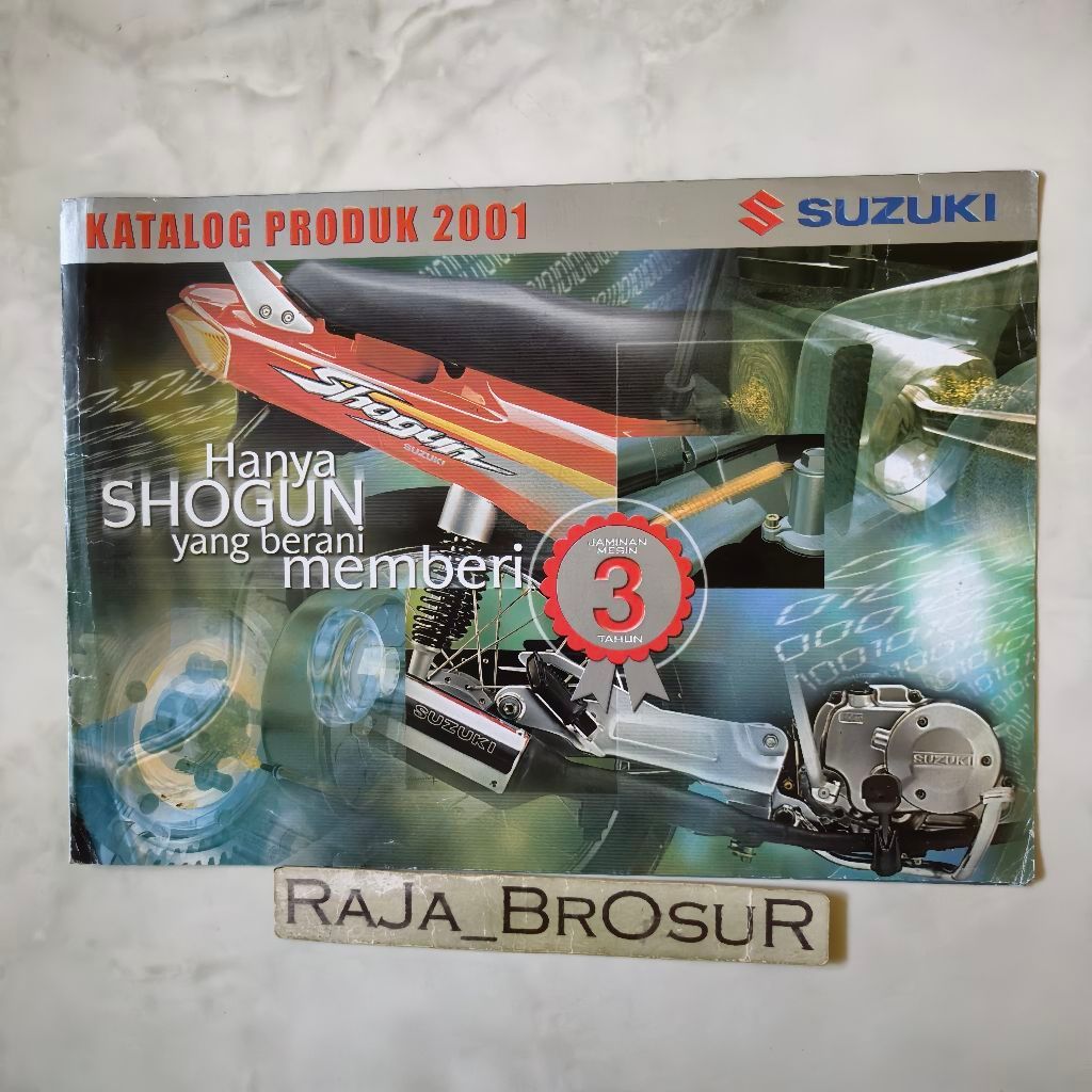 Poster brosur katalog leaflet Suzuki 2001 Shogun FD 110 Satria 120 S Satria 120 R Tornado GS 110 GX 