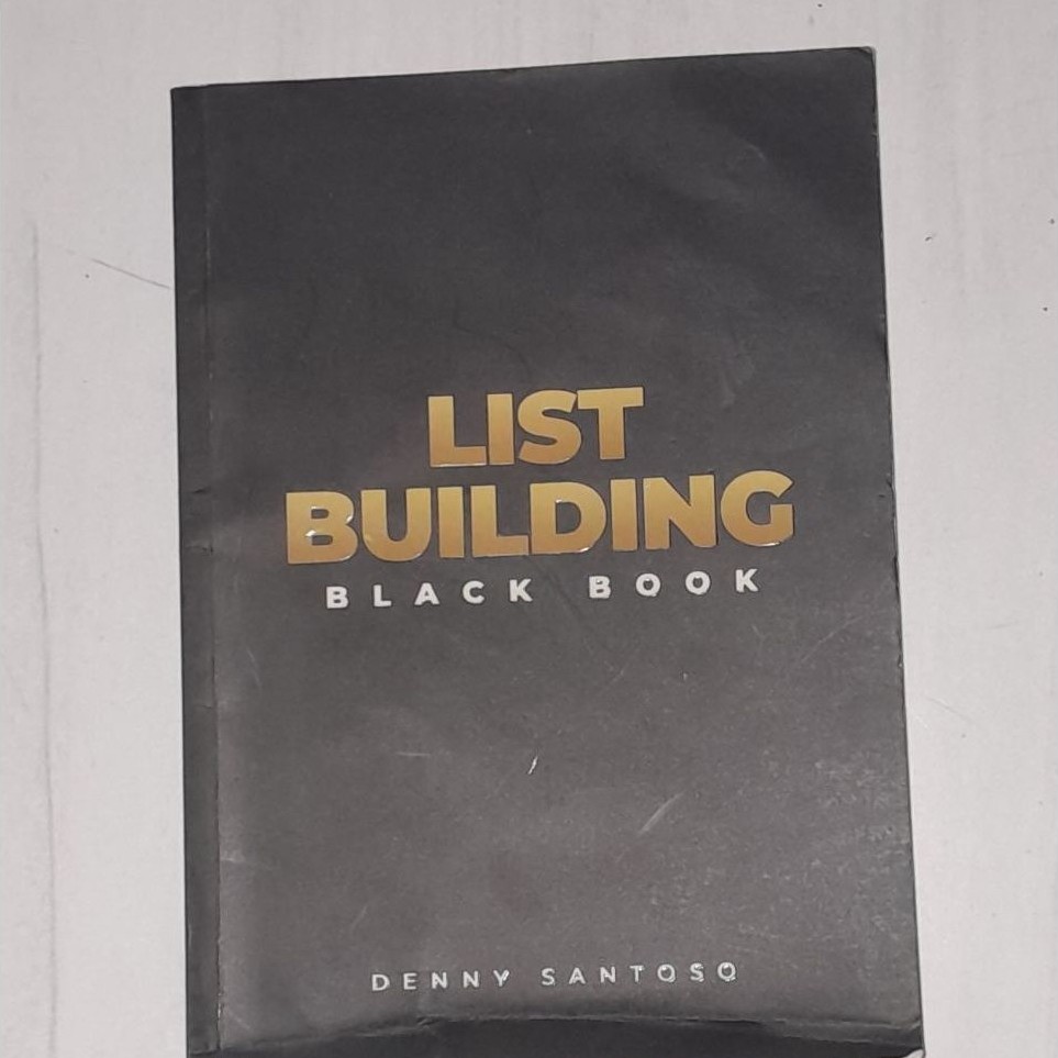 BUKU LIST BULDING BLACK BOOK , DENNY SANTOSO ORIGINAL