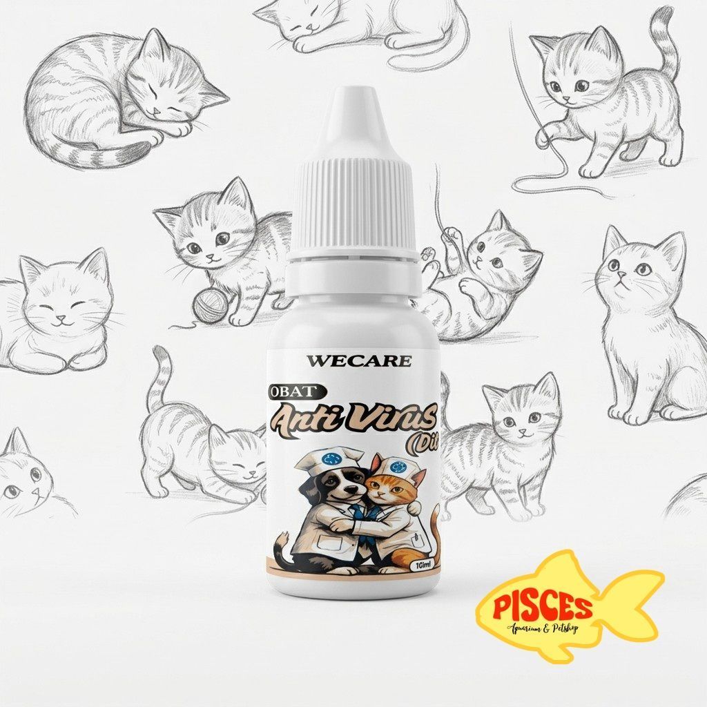 Obat Anti Virus D2 untuk Kucing Wecare 10ml | Obat Kucing Anti Virus