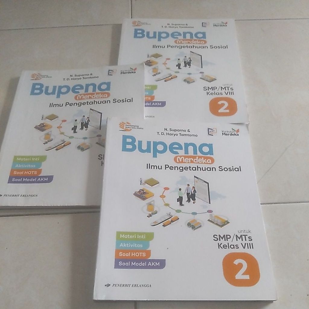 Buku bekas Bupena merdeka IPS untuk SMP kelas 8 Kurikulum merdeka