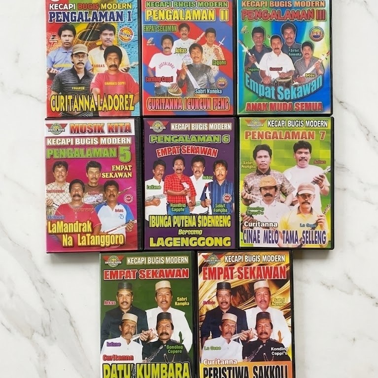 Kaset CD VCD Kecapi Bugis Empat Sekawan Lengkap Produksi Musik Kita Record
