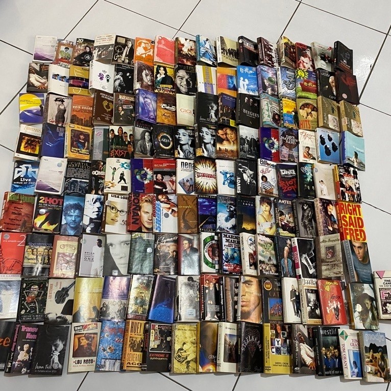 cover kaset pita - paket hanya cover kaset pita, rock pop slow instrumen metal dll