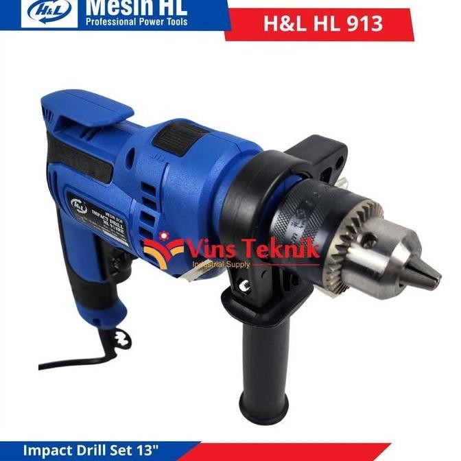 Grosir H&L Hl913 Mesin Bor Listrik Impact Drill Set Bor Beton 13 Mm Hl913