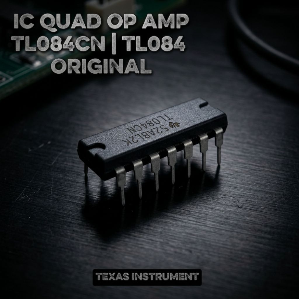 IC Quad OpAmp TL084 Texas Instrument Original | TL084CN Original | Kualitas Super