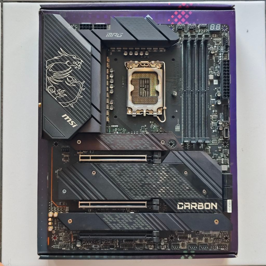 MOTHERBOARD MSI MPG Z690 CARBON WIFI DDR5 FULLSET GOOD CONDITION [HARGA KATALOG LEBIH MURAH]