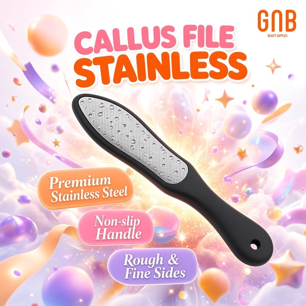 CALLUS FILE STEINLESS | Kikir Kaki Pedicure File Foot File Wooden Steel | Callus Treatment Remover