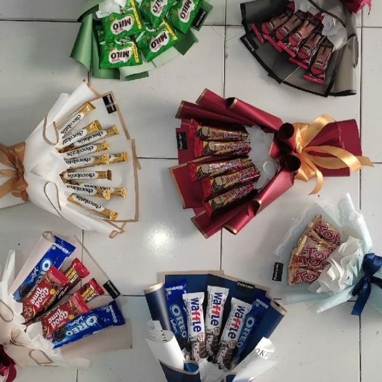 Buket Snack Ciki 500 an | Buket Snack Ciki isi 5/8/10/15 pcs |Buket Snack Murah