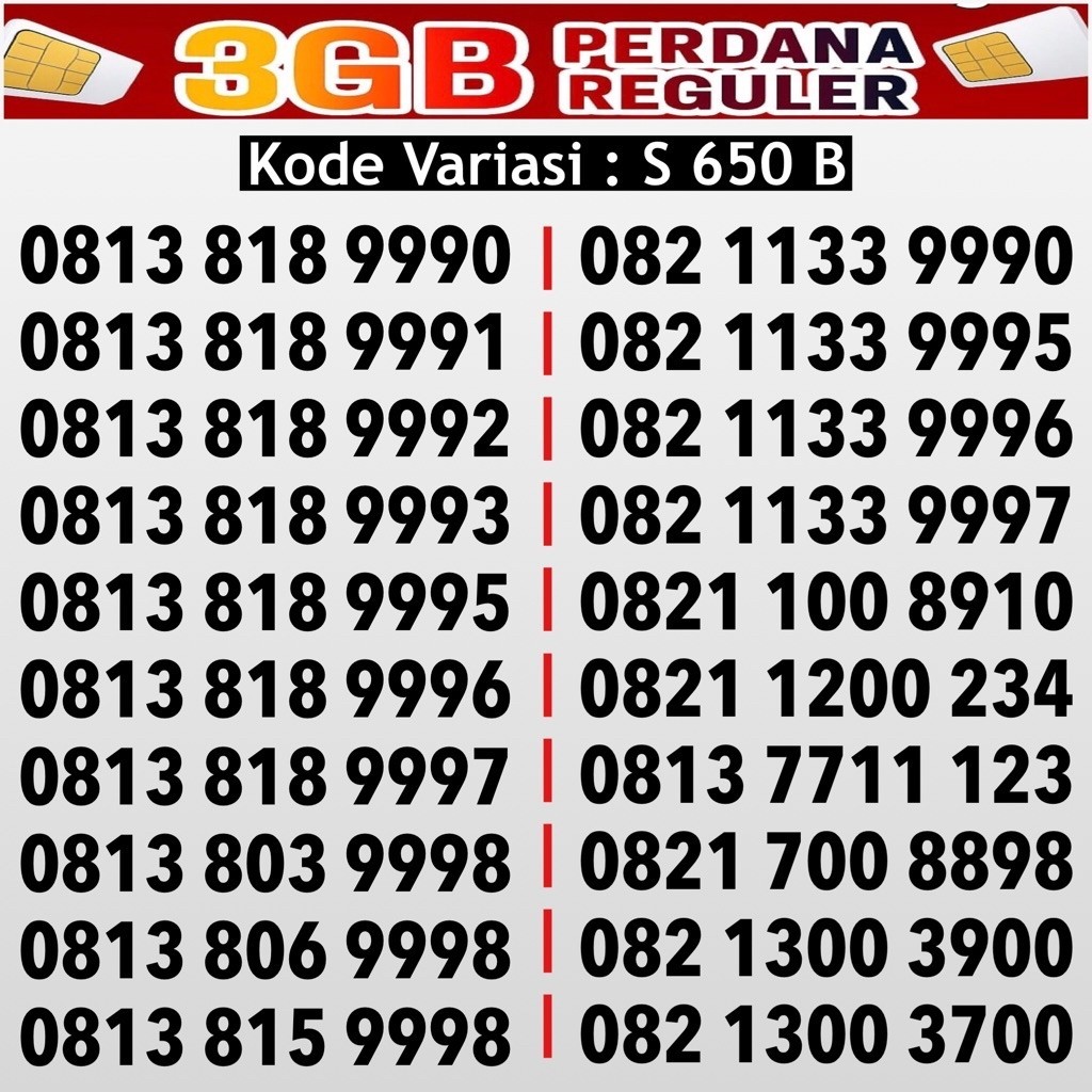Nomor cantik simpati 888 999