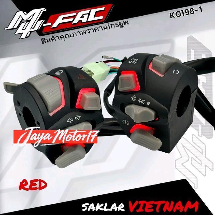 Saklar Set Kiri-Kanan Saklar Vietnam Saklar Led Lampu Variasi Pnp Nmax Old / Lama / Vario Universal 