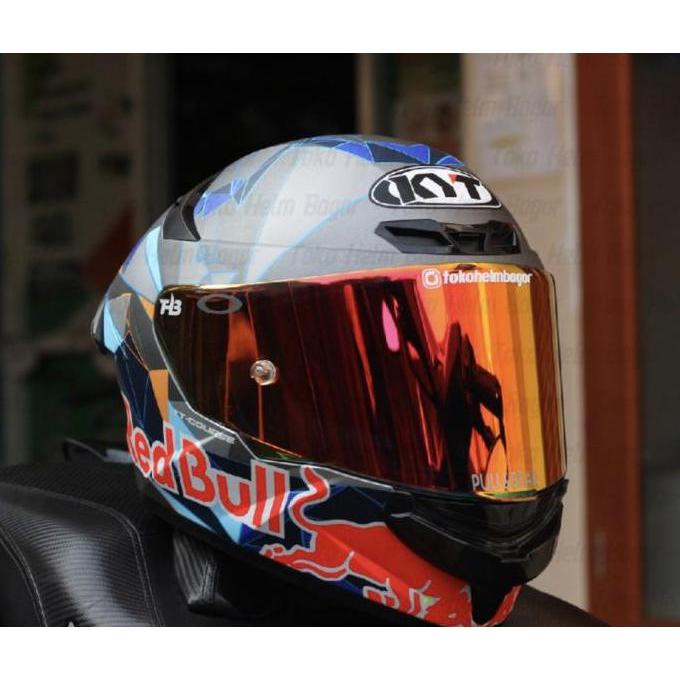 Helm KYT TT Course Pol Espargaro 2021 Red Bull Paket ganteng