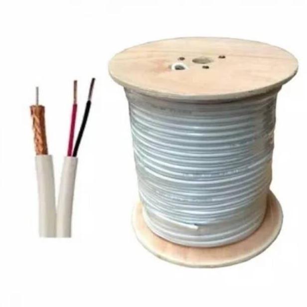 Cctv- Kabel Cctv 50M Plus Kabel Power Rg59 Goodquality 50 Meter