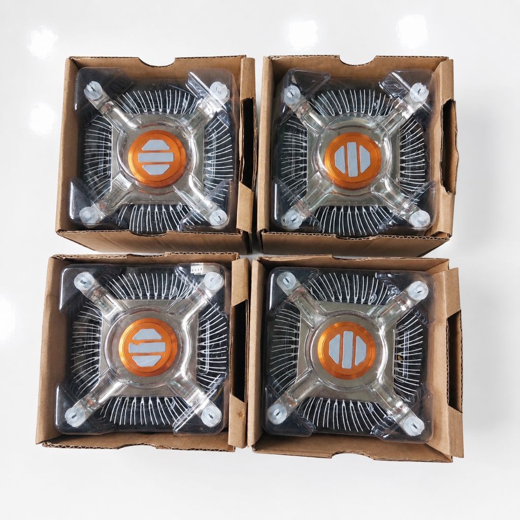 FAN PROCESSOR INTEL LGA 775 TEMBAGA ORIGINAL BARU CPU COOLER 4 PIN
