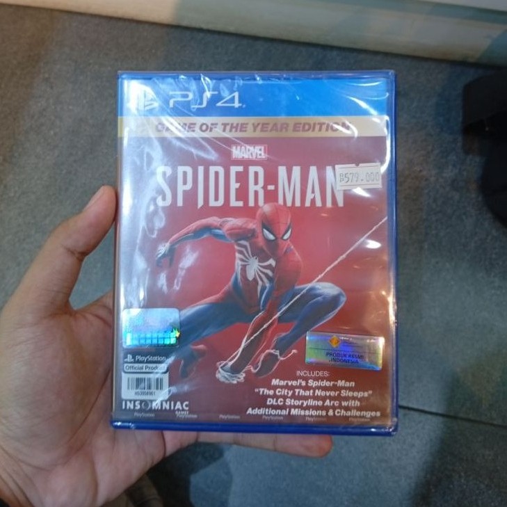 Spiderman ps4 GOTY edition produk resmi Indonesia REG3/ALL