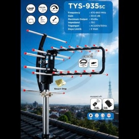 Antena Tv Toyosaki TYS-935sc / Antena Toyosaki TYS 935sc remot / Antena remote toyosaki