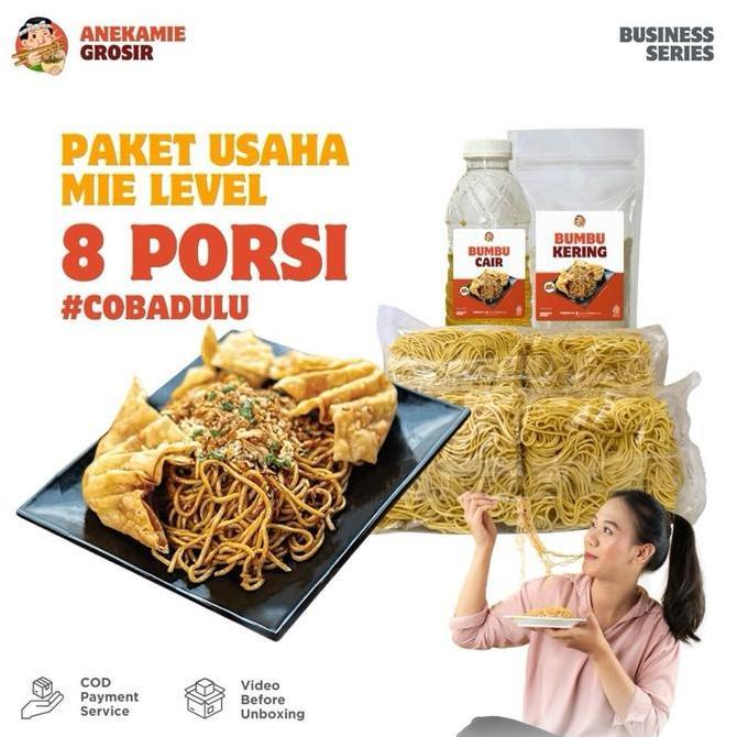 [PAKET HEMAT 8 PORSI LENGKAP] Usaha Mie Level Kekinian ala Gacoan, Mie Setan, Mie Kober, Wizzmie Ins
