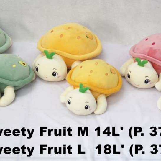 Boneka Animal Turtle Sweety Fruit By Seulgi, Boneka Kura Kura Lucu Bahan Halus Merk Seulgi