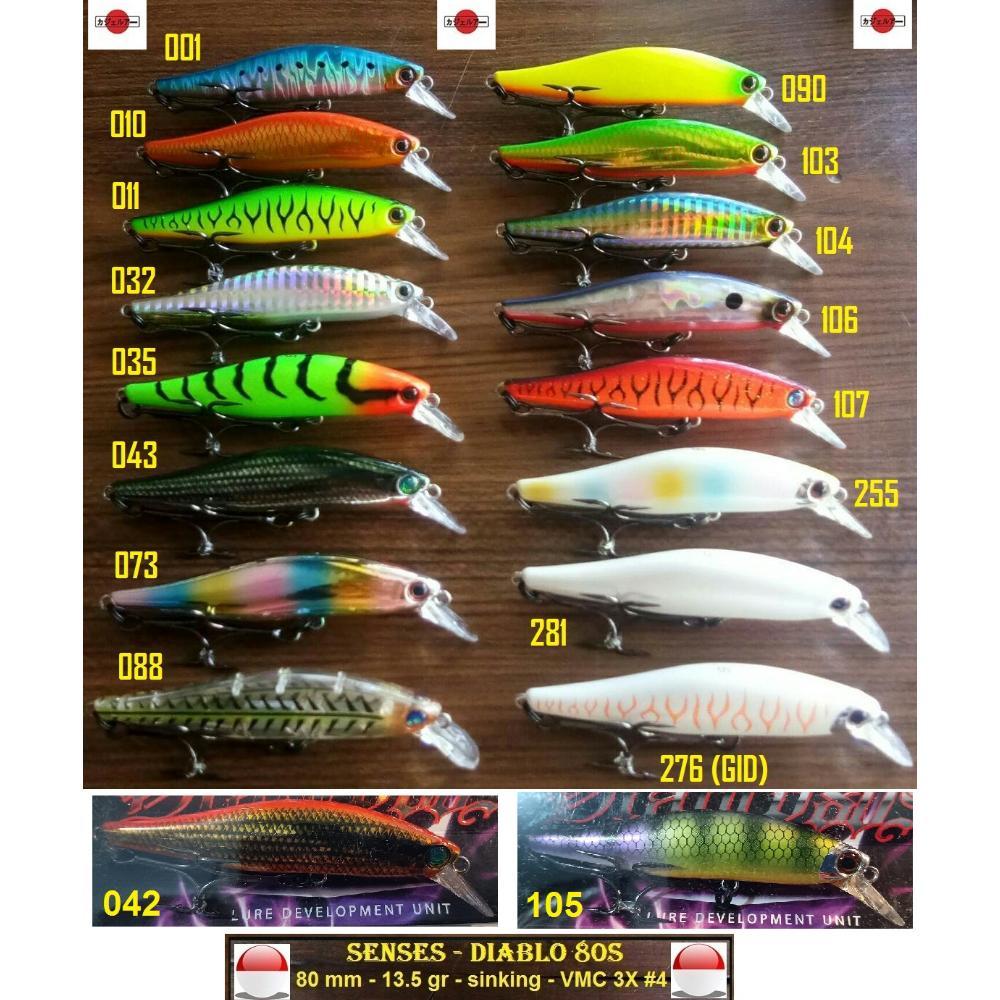 Senses - Diablo 80s Lure 80mm Sinking Hook #4