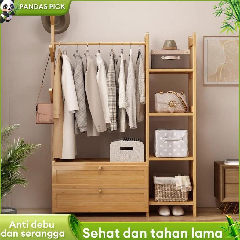 [ XAV ] Lemari Pakaian Kombinasi Lemari Pakaian Kayu Lemari Pakaian Serbaguna Mudah Dirakit Partisi 