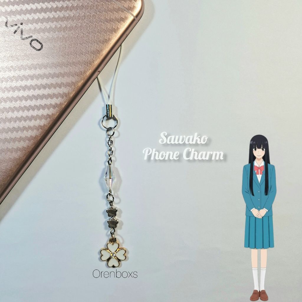 Sawako Phone Charm Sawako Keychain Kimi Ni Todoke Keychain Gantungan Hp Sawako Gantungan Hp Anime