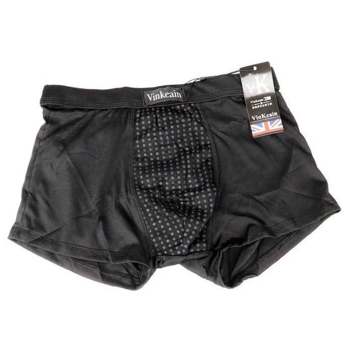 DV134 - Celana Dalam Terapi Kesehatan Pria Dengan Bahan Batu Magnetic Magnet Tourmaline Warna Hitam 