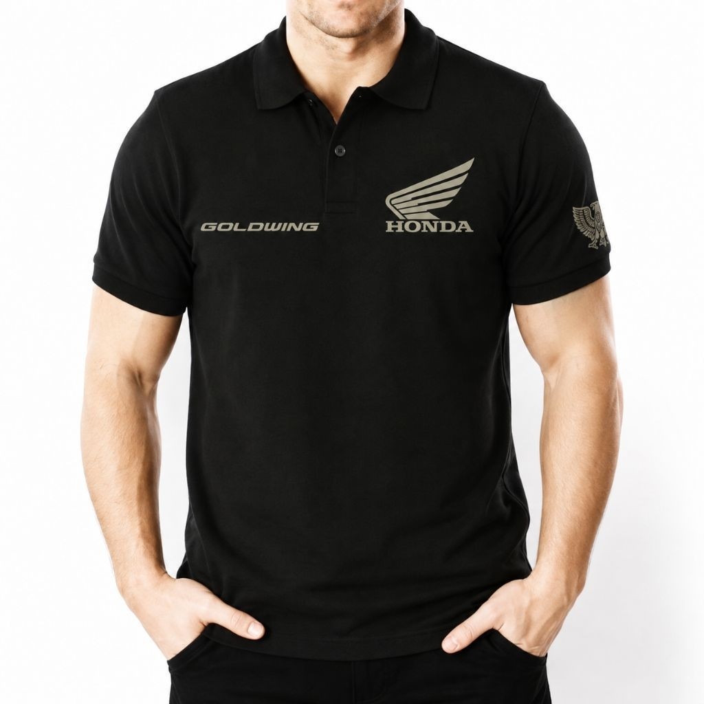 Tshirt - Polo Shirt - Kaos Polo - Kaos Kerah - Baju Kerah - Honda Goldwing