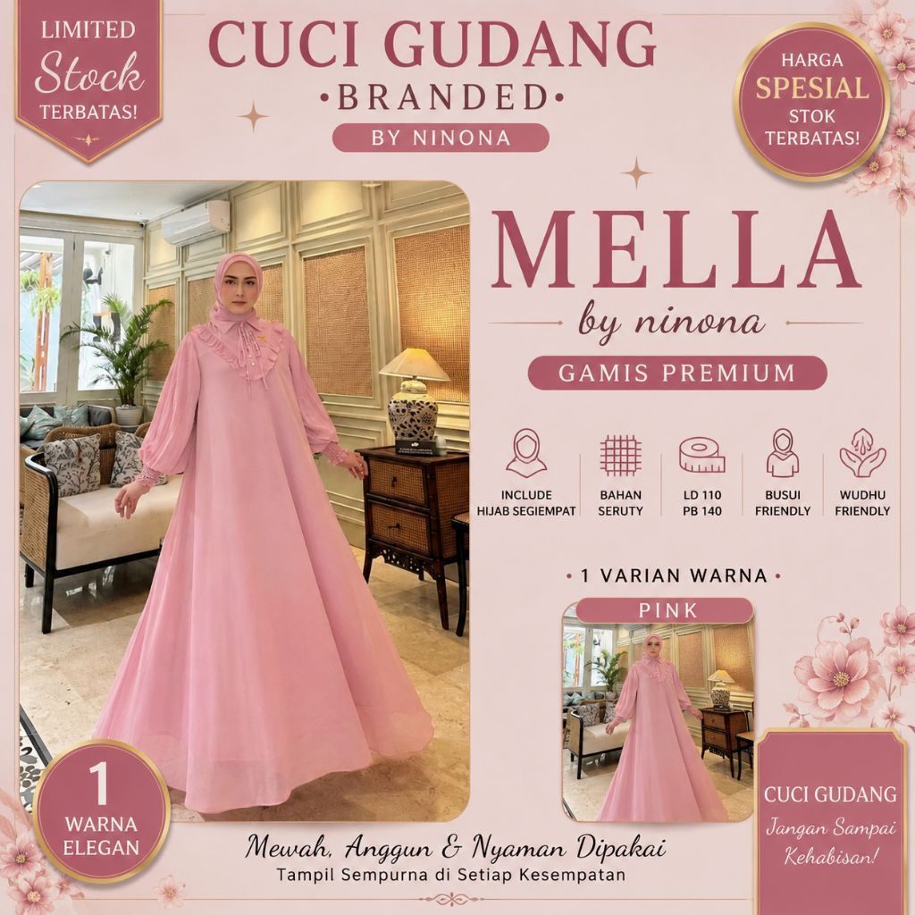 GAMIS SET MELLA 2IN1 BY NINONA