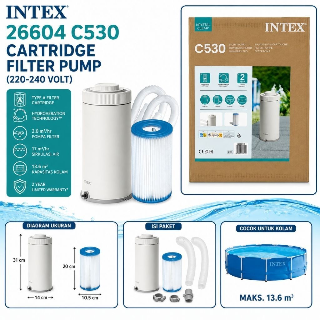 Inflatablestoys - Intex 28604/26604 Krystal Clear filter pump