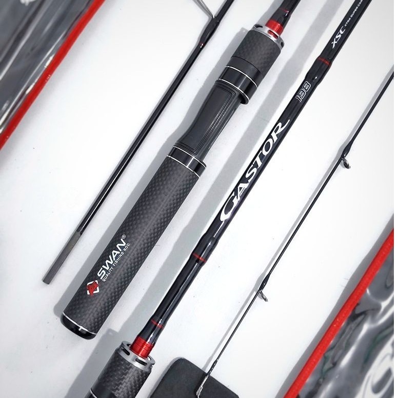 Joran ULTRALIGHT Swan Gastor -Carbon Solid BC dan Spinning