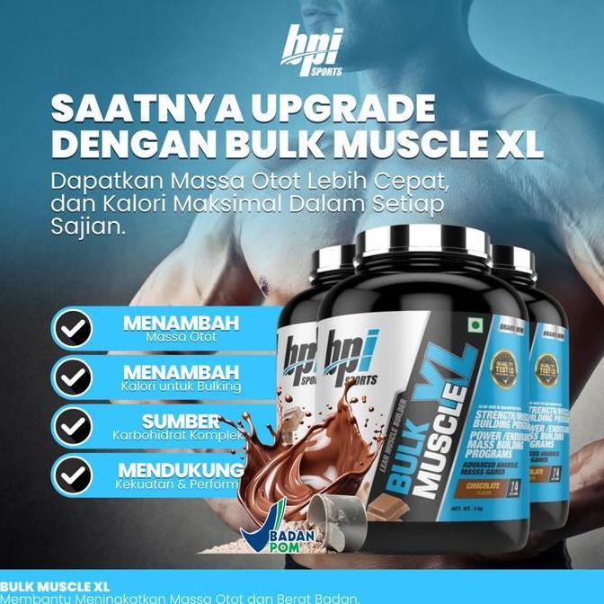 New- Bpi Bulk Xl Weht Gainer Bpi Bulk Muscle Xl 15 Lbs Bpi Sports