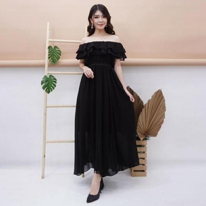 Sabrina dress | dress putih panjang | dress sabrina dewasa | baju pantai wanita | dress pantai | Gau