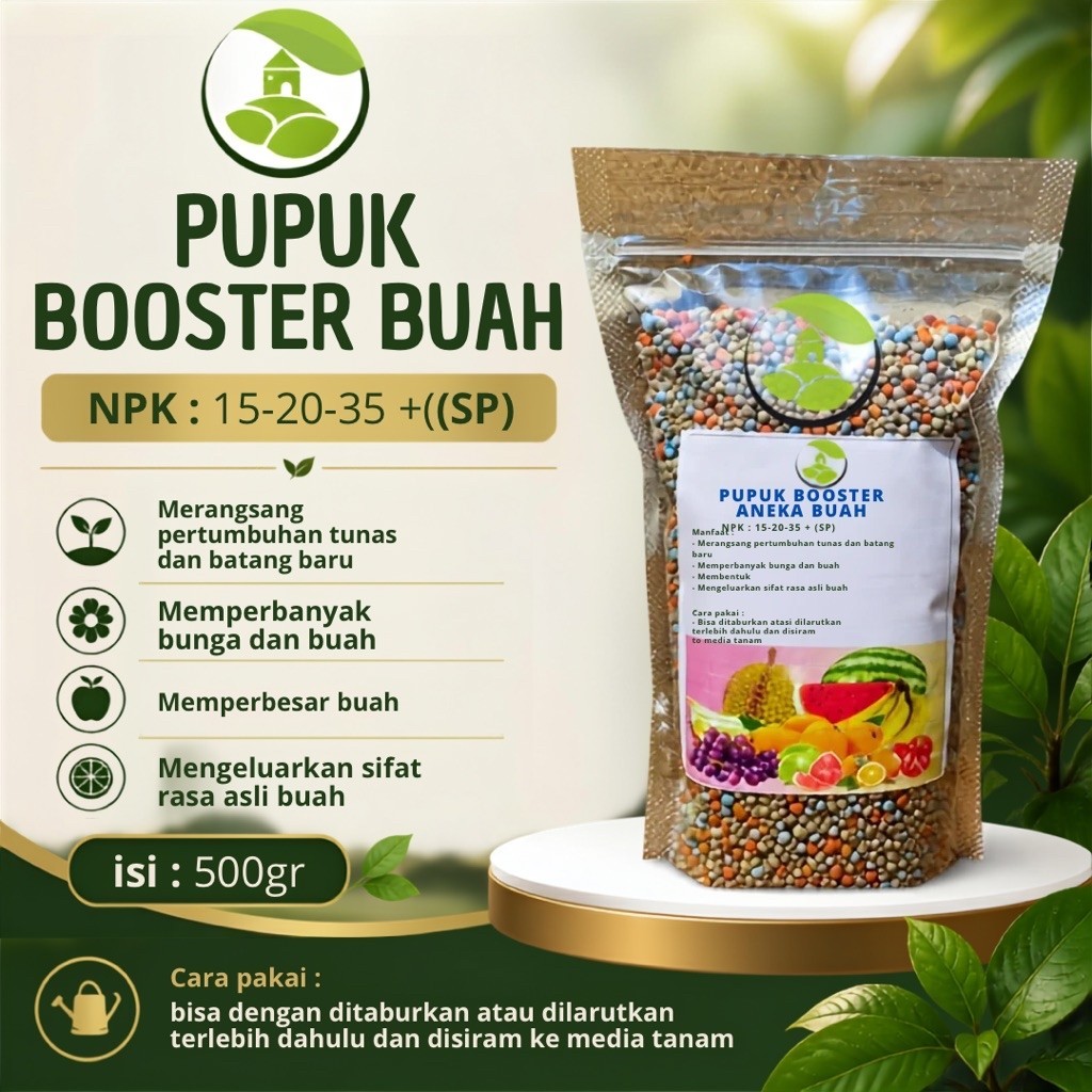 500gr - Pupuk Booster Buah pelebat buah NPK pelebat buah