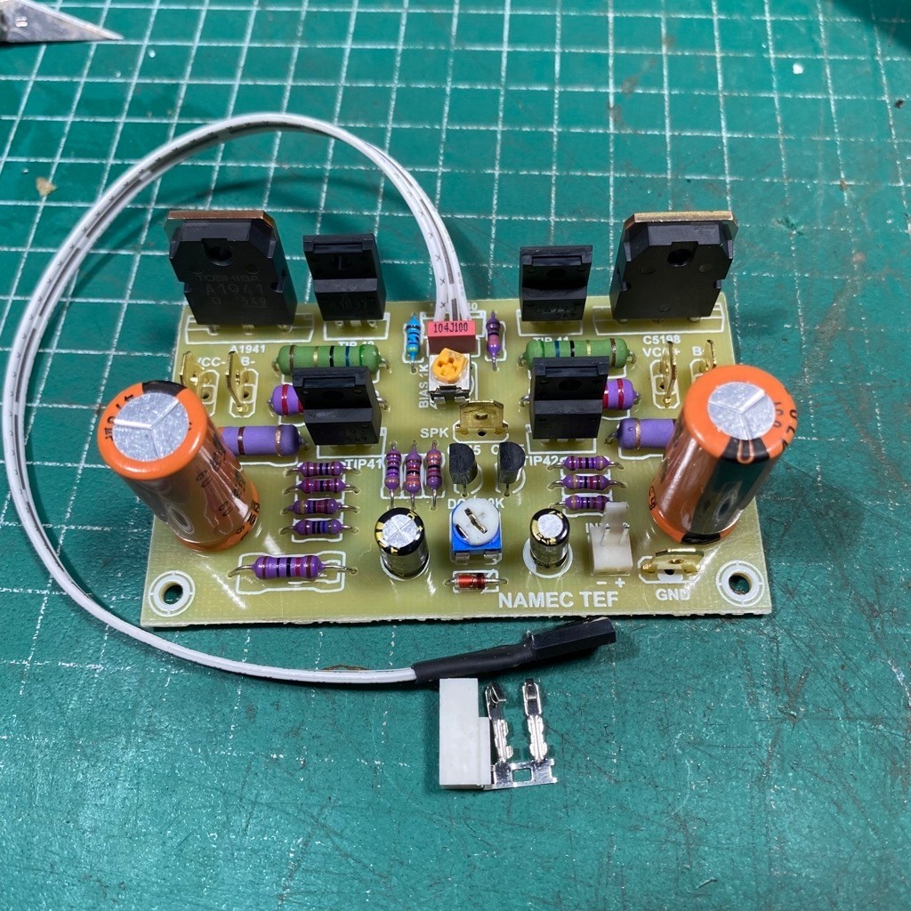 Driver Namec Teff plus bias servo PCB Fiber FR 4 max 65 vAC by. Mbah Pro Audio komponen pilihan high