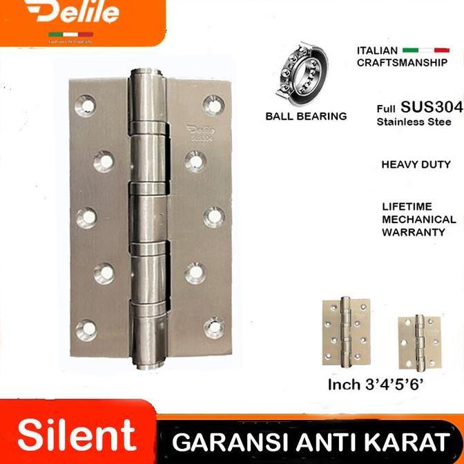 Engsel pintu rumah/Jendela - Engsel tebal - Engsel SUS 304 - Engsel kupu-kupu Delile